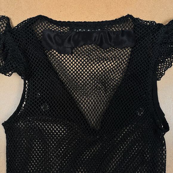 Vintage Lip Service SAMPLE 2002 Black Carlisle's Cargo Cutie Raid Y2K Goth Top - Picture 7 of 16